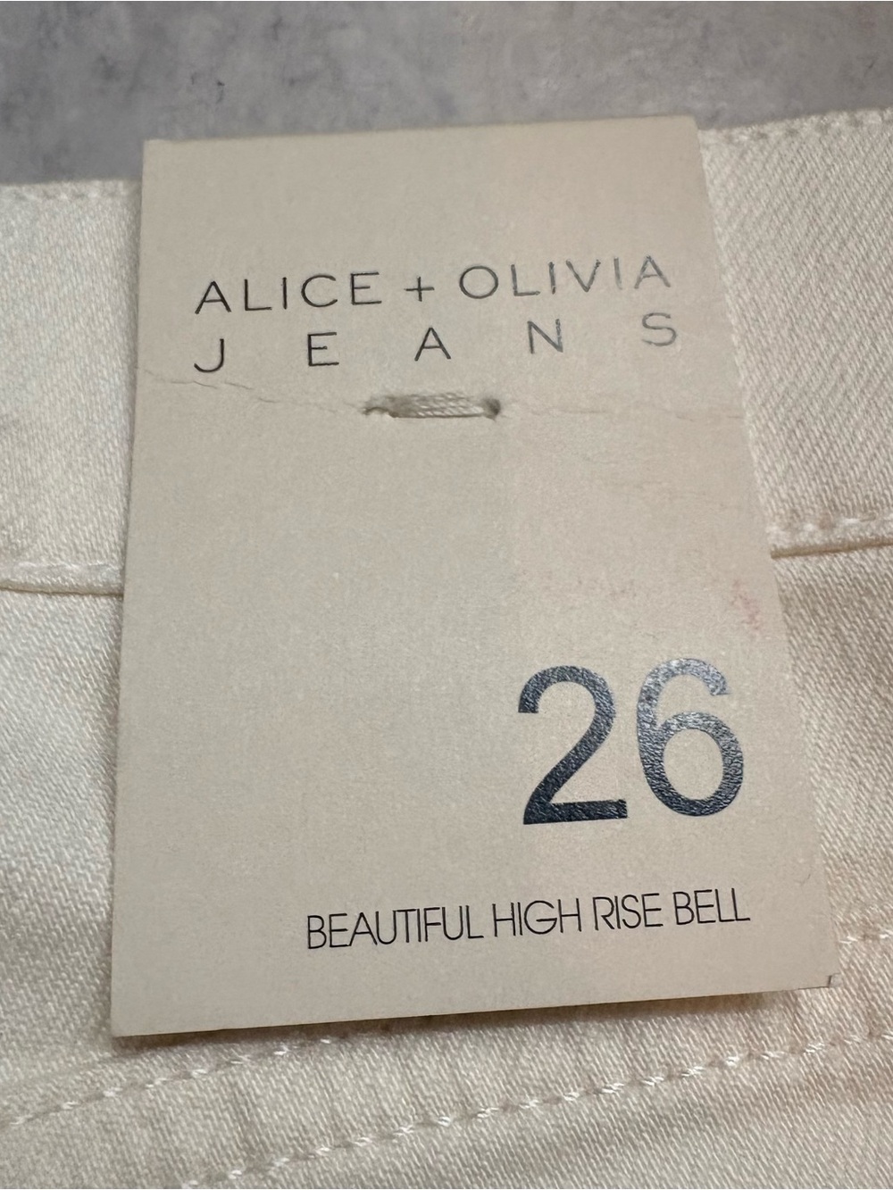 NWT Alice + Olivia Beautiful High Rise Bell Embroidered Flare Jeans 26 - Picture 8 of 11